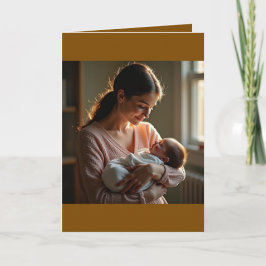 Folded Greeting Card for Mother's Day カード