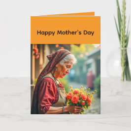 Folded Greeting Card for Mother's day カード