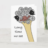 Folded Greeting Card Long time no see カード (正面)