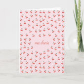 Folded greeting card Ma Cherie カード (正面)