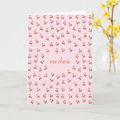 Folded greeting card Ma Cherie カード (黄色い花)