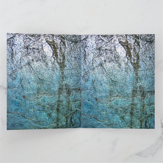 Folded Greeting Card Recycled plastic photo print カード (内部)