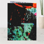 Folded Greeting Card Recycled plastic photo print カード (裏面)