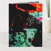 Folded Greeting Card Recycled plastic photo print カード (正面)