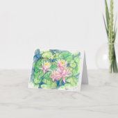 Folded greeting card with original artwork カード (正面)