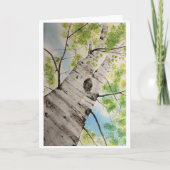 Folded Greeting Card with Original Watercolor カード (正面)