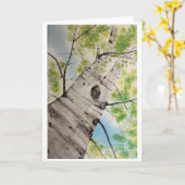 Folded Greeting Card with Original Watercolor カード (黄色い花)