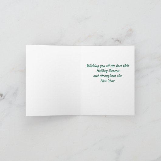 Folded Holiday Card シーズンカード (内部)