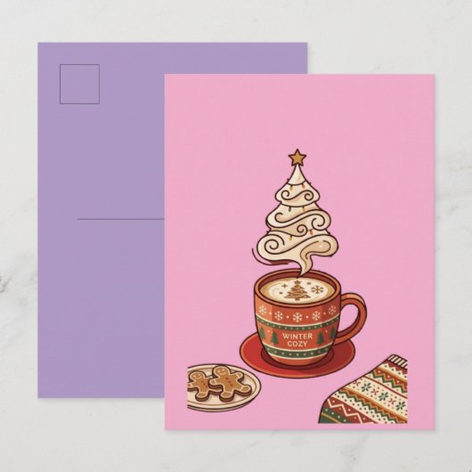 Folded Holiday Card シーズンポストカード (正面/裏面)