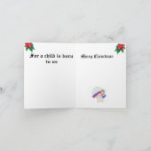 Folded Holiday Card   :Birth Of Jesus Christ  シーズンカード (内部)