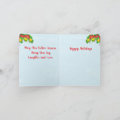 Folded Holiday Card : Christmas & New Years . シーズンカード (内部)