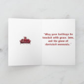 Folded Holiday Card-Elegant Victorian Christmas  シーズンカード (内部)
