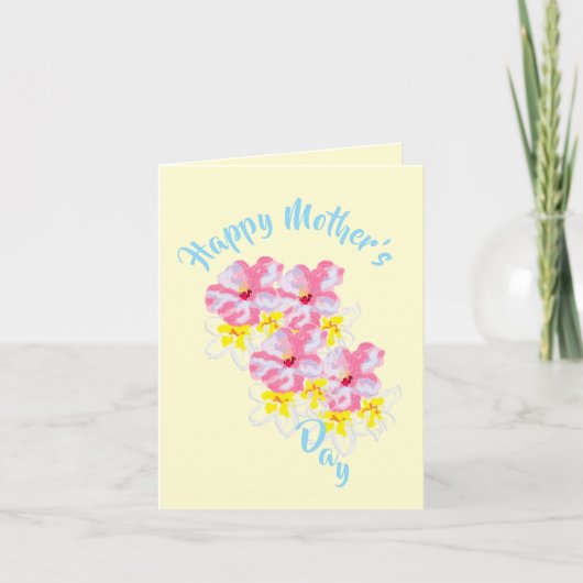 Folded Holiday Card : Happy Mothers' Day シーズンカード (正面)