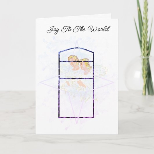 Folded Holiday Card : Joy To The World . シーズンカード (正面)