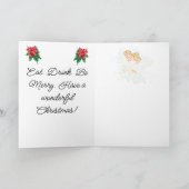 Folded Holiday Card : Joy To The World . シーズンカード (内部)