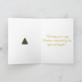 Folded Holiday Card-Victorian Xmas Splendor シーズンカード (内部)
