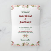 Folded Invitation 招待状 (内部)