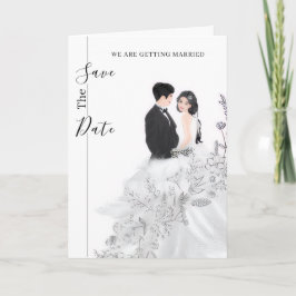 Folded Invitation "We are getting Married" Set カード