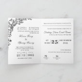 Folded Invitation "We are getting Married" Set カード (内部)