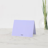 Folded Iris Note Card-Purple Irises-Small ノートカード (裏面)