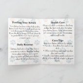Folded Kitten Care Guide For Catteries カード (内部)