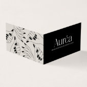 Folded Loyalty Beauty Salon Business Card 名刺 (外部)