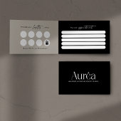 Folded Loyalty Beauty Salon Business Card 名刺