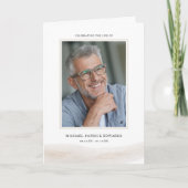 Folded Memorial Program with Photo Cover カード (正面)