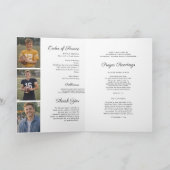 Folded Memorial Program with Photo Cover カード (内部)