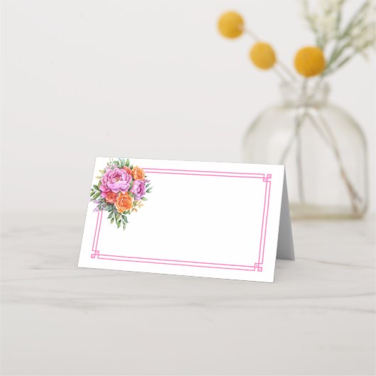 Folded Name Place Card プレイスカード (正面)