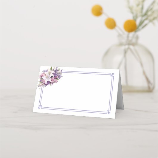 Folded Name Place Card プレイスカード (正面)