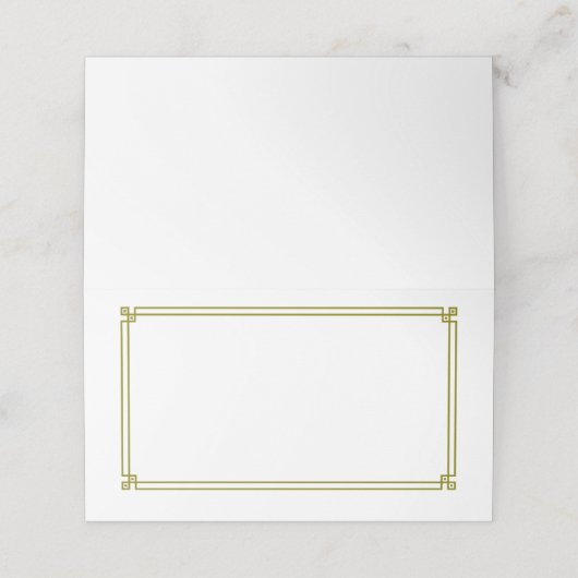 Folded Name Place Card プレイスカード (外部開封)