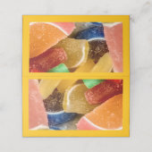 Folded Place Card for Kids' Birthday Party プレイスカード (外部開封)