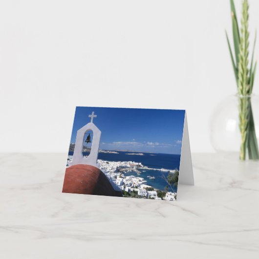 Folded Santorini Holiday Card シーズンカード (正面)