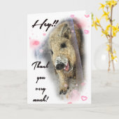 Folded Thank you Card カード (黄色い花)