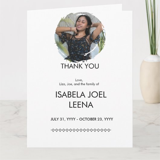 Folded Thank You Card サンキューカード (正面)