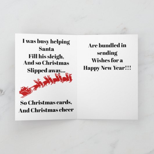 Folded Thank You Card サンキューカード (内部)