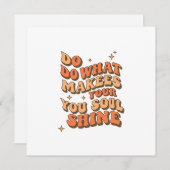 Folded Thank You Card – Do What Makes Your Soul Sh シーズンカード (正面/裏面)