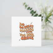 Folded Thank You Card – Do What Makes Your Soul Sh シーズンカード (スタンド正面)