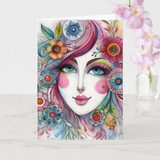 Folded Whimsical Card カード