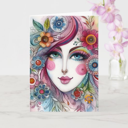 Folded Whimsical Card カード (蘭)