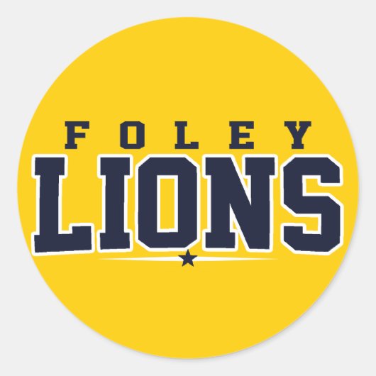 Foley High School; Lions ラウンドシール (正面)