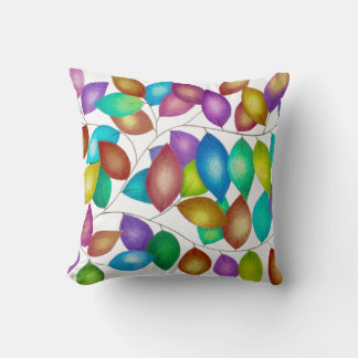 Folhas coloridas クッション