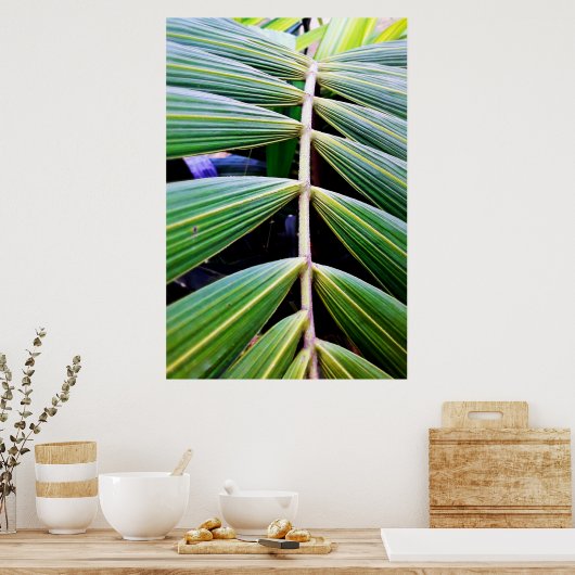 folhas de palmeira ポスター (キッチン)