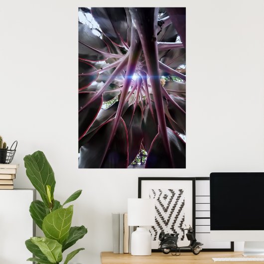 folhas roxas ポスター (ホームオフィス)