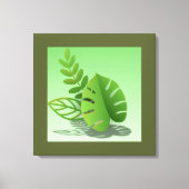 Folhas Verdes キャンバスプリント (正面)