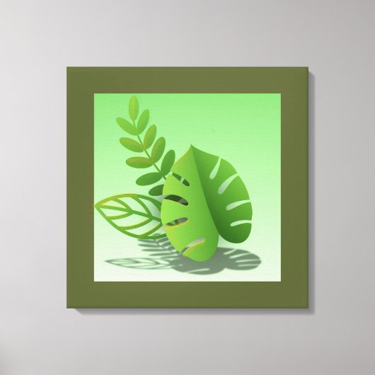 Folhas Verdes キャンバスプリント (正面)