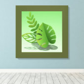 Folhas Verdes キャンバスプリント (インサイチュ (ウッドフロア))