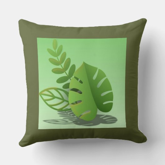 Folhas Verdes クッション (裏面)