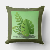 Folhas Verdes クッション (正面)
